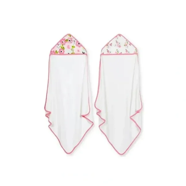 Just Born - 3Pk Terry Hooded Towel, Vintage Floral - cutbabycare.com | baby boutique & care hub