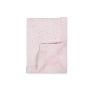 Just Born - Sparkle Sherpa Blanket, Pink - cutbabycare.com | baby boutique & care hub
