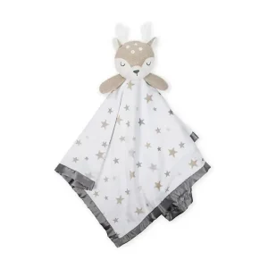 Just Born - XL Plush Deer Security Blanket, Grey/White - cutbabycare.com | baby boutique & care hub