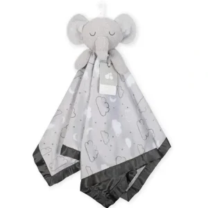 Just Born - XL Plush Elephant Security Blanket, Grey - cutbabycare.com | baby boutique & care hub