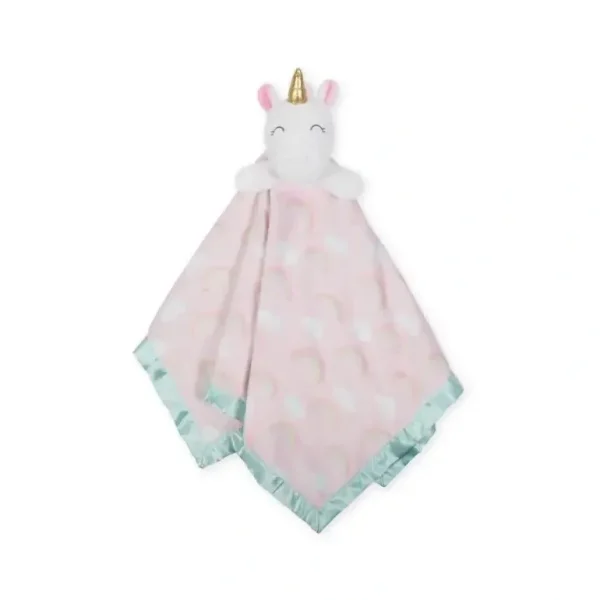 Just Born - XL Plush Unicorn Security Blanket, Pink - cutbabycare.com | baby boutique & care hub
