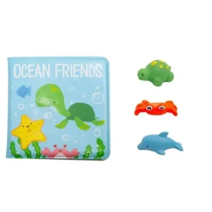 Kate & Milo Ocean Friends Bath Book And Toy Set - cutbabycare.com | baby boutique & care hub