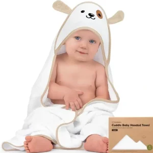 Keababies - Cuddle Baby Hooded Towel, Dog - cutbabycare.com | baby boutique & care hub
