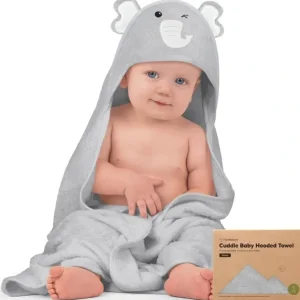 Keababies - Cuddle Baby Hooded Towel, Elephant - cutbabycare.com | baby boutique & care hub