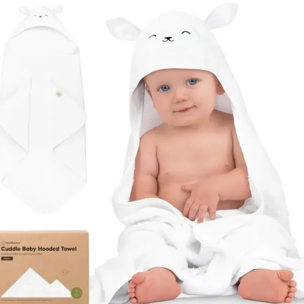 Keababies - Cuddle Baby Hooded Towel, Lamb - cutbabycare.com | baby boutique & care hub