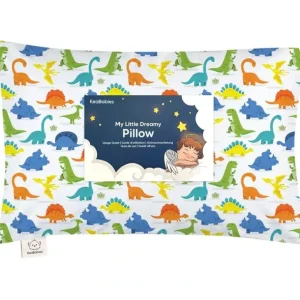 Keababies - 13X18 Toddler Pillow With Pillowcase, Happy Dino - cutbabycare.com | baby boutique & care hub