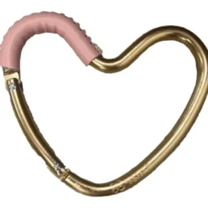 Kidco - BUGGY HEART HOOK by BUGGYGEAR, Rose Gold/Pink Leather - cutbabycare.com | baby boutique & care hub
