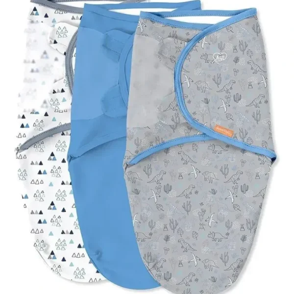 Kids II - 3Pk Swaddleme Original Swaddle, Dino - cutbabycare.com | baby boutique & care hub