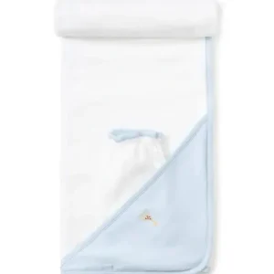 Kissy Kissy - Sophie La Girafe Hooded Towel & Mitt Set, Light Blue - cutbabycare.com | baby boutique & care hub