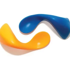 Kizingo - 2Pk Right-Handed Curved Baby Spoons for Baby-Led Weaning, Peaches - cutbabycare.com | baby boutique & care hub