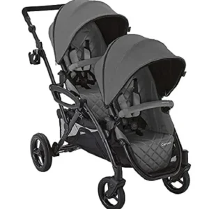 Kolcraft - ContoursOptionsElite V2 Double Stroller, Charcoal - cutbabycare.com | baby boutique & care hub