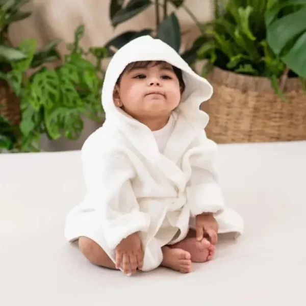 Kyte Baby - Toddler Bath Robe In Cloud - cutbabycare.com | baby boutique & care hub
