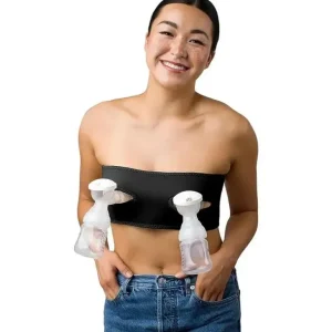 La Vie - Pump Strap Hands-Free Pumping & Nursing Bra, Black - cutbabycare.com | baby boutique & care hub