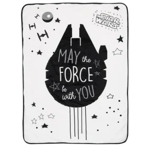 Lambs & Ivy - Baby Sherpa Blanket, Stars Wars Millennium Falcon - cutbabycare.com | baby boutique & care hub