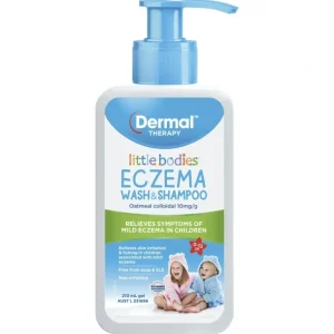 Little Bodies Eczema Wash & Shampoo Bottle With Pump 210mL - cutbabycare.com | baby boutique & care hub