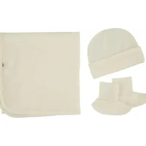 Merino Kids | Cocooi Blanket Beanie & Bootie Set - Cream (0-3 mths) - cutbabycare.com | baby boutique & care hub