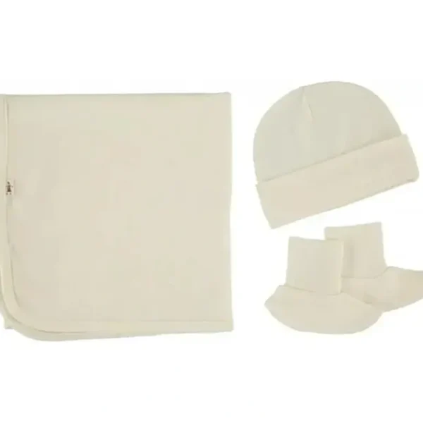 Merino Kids | Cocooi Blanket Beanie & Bootie Set - Cream (0-3 mths) - cutbabycare.com | baby boutique & care hub