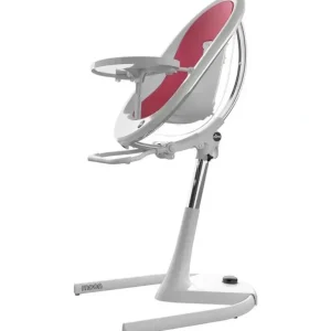 Mima - Moon 2G High Chair, White/Fuschia - cutbabycare.com | baby boutique & care hub