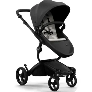 Mima - Xari Max Stroller Black Chassis/Black Seat Box/Stone-White Starter Pack - cutbabycare.com | baby boutique & care hub