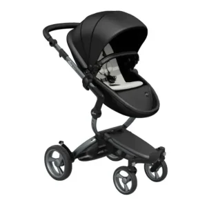 Mima - Xari Stroller Graphite Grey Chassis, Black Seat Box & Snow White Starter Pack - cutbabycare.com | baby boutique & care hub