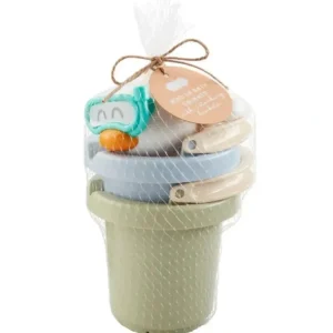 Mud Pie - Blue Stacking Bath Bucket Set - cutbabycare.com | baby boutique & care hub
