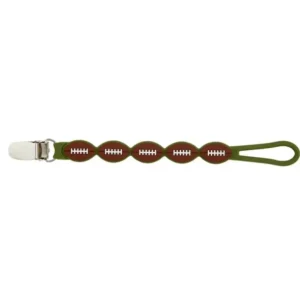 Mud Pie - Football Silicone Pacy Strap - cutbabycare.com | baby boutique & care hub