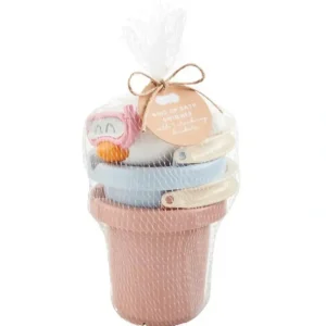 Mud Pie - Pink Stacking Bath Bucket Set - cutbabycare.com | baby boutique & care hub