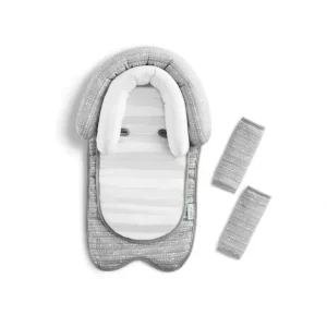 Munchkin - Xtraguard Antimicrobial Head Support & Strap Covers, Grey - cutbabycare.com | baby boutique & care hub