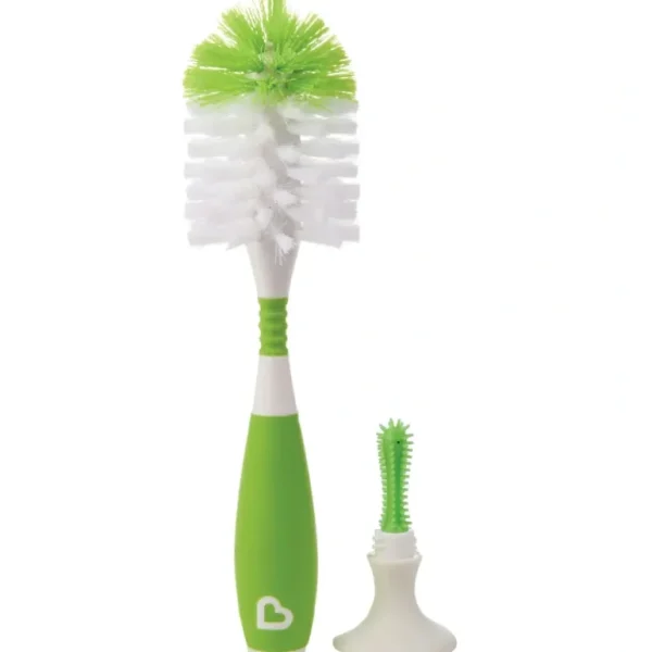 Munchkin Bristle Bottle And Soft Rubber Nipple Brush Randomly Selected Colour 1Pk - cutbabycare.com | baby boutique & care hub