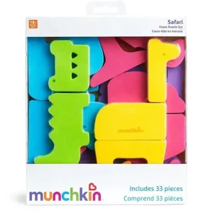 Munchkin Safari Foam Puzzle Bath Toy, 33 Piece Set - cutbabycare.com | baby boutique & care hub