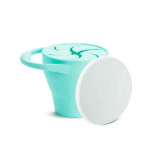 Munchkin Spill-proof Toddler Snack Catcher Container With Soft Flaps - Mint - cutbabycare.com | baby boutique & care hub