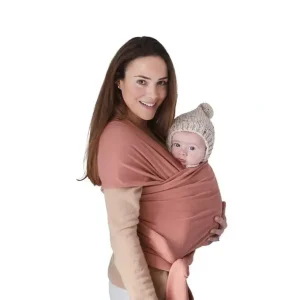 Mushie - 100% Organic Cotton Baby Wrap Carrier, Cedar - cutbabycare.com | baby boutique & care hub