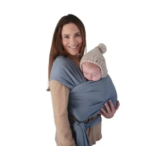 Mushie - 100% Organic Cotton Baby Wrap Carrier, Tradewinds - cutbabycare.com | baby boutique & care hub