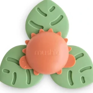 Mushie - Dino Suction Spinner Toy for Bath & Play - cutbabycare.com | baby boutique & care hub