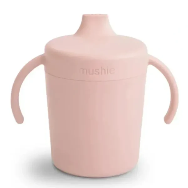 Mushie - Trainer Sippy Cup, Blush - cutbabycare.com | baby boutique & care hub