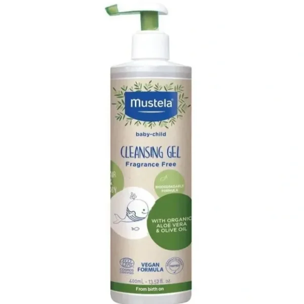 Best Mustela Organic Cleansing Gel With Olive Oil And Aloe - cutbabycare.com | baby boutique & care hub Bath Potty
