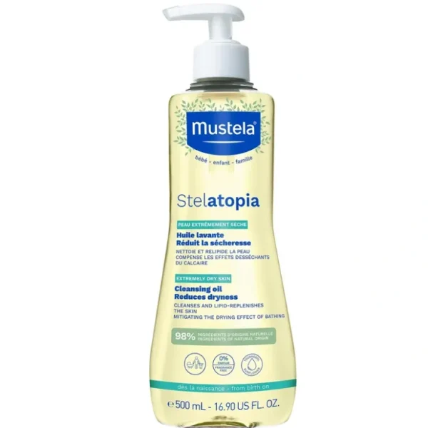 Sale MUSTELA Stelatopia Cleansing Oil 500mL - cutbabycare.com | baby boutique & care hub Bath Potty