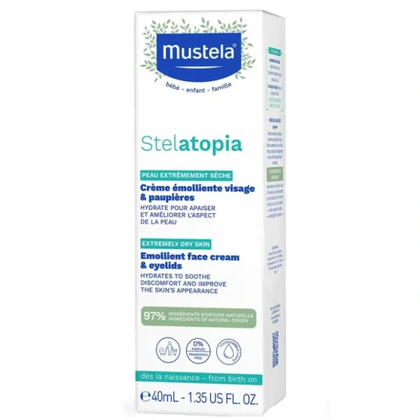 Best Sale MUSTELA Stelatopia® Emollient Face Cream 40ml - cutbabycare.com | baby boutique & care hub Health Safety