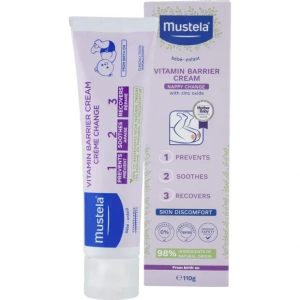 Store MUSTELA Vitamin Barrier Cream 100mL - cutbabycare.com | baby boutique & care hub Health Safety