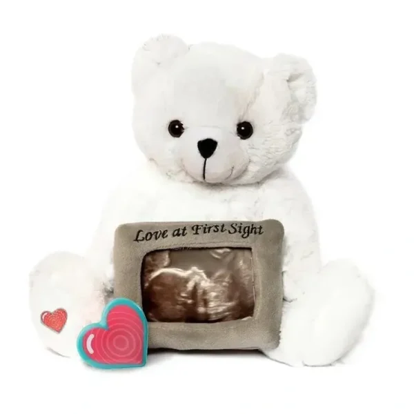 Fashion My Baby' s Heartbeat Ultrasound Teddy Bear Photo Frame White - cutbabycare.com | baby boutique & care hub Shop All