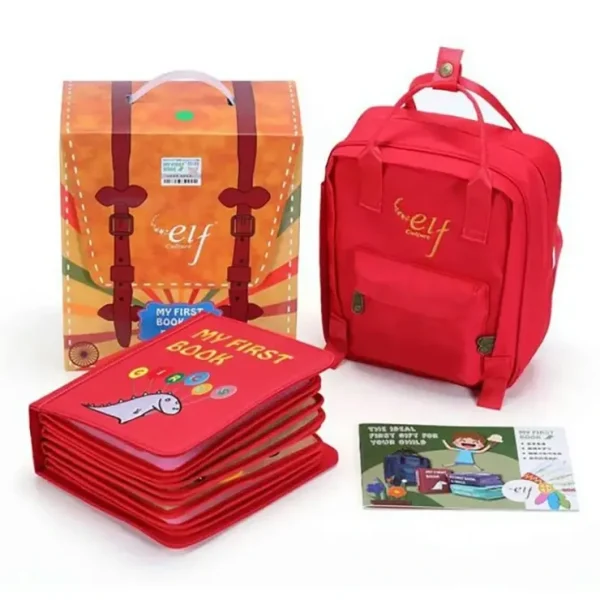 Fashion My First Book Circus Bright Red Montessori Education Kids Gift Books - cutbabycare.com | baby boutique & care hub Shop All