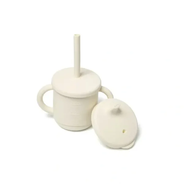 Fashion My Pure Silicone Baby/Toddler 3-in-1 Sippy Drinking Cup Set Pannacotta 6M+ - cutbabycare.com | baby boutique & care hub Shop All