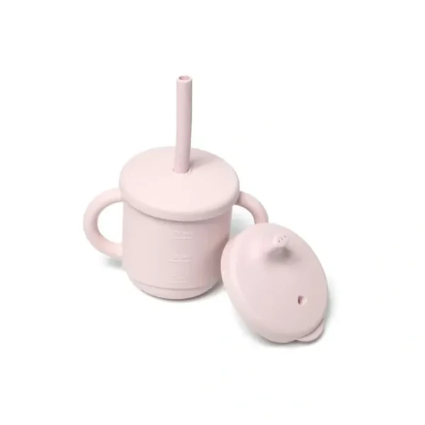 Clearance My Pure Silicone Baby/Toddlers 3-in-1 Sippy Drinking Cup Set Blush 6M+ - cutbabycare.com | baby boutique & care hub Shop All
