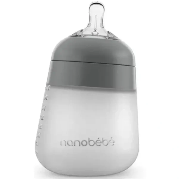 Best Nanobebe - 9Oz Flexy Silicone Baby Bottle, Grey - cutbabycare.com | baby boutique & care hub Shop All