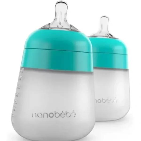 Store Nanobebe - 2Pk Flexy Silicone Baby Bottle 9Oz, Teal - cutbabycare.com | baby boutique & care hub Shop All