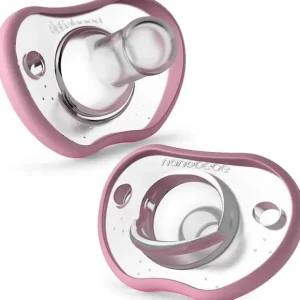Shop NanoBebe 2-Pack Flexy Pacifiers, Pink - cutbabycare.com | baby boutique & care hub Health Safety