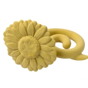 Sale Natruba Sunflower 12.5cm Rubber Teether Baby 0m+ Sensory Teething Toy Yellow - cutbabycare.com | baby boutique & care hub Bath Potty