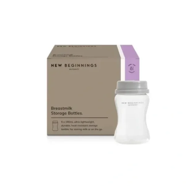 Fashion New Beginnings Breastmilk Storage Bottles 180ml 6 Pack - cutbabycare.com | baby boutique & care hub Shop All