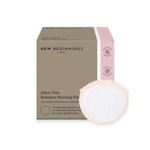 Clearance New Beginnings Ultra Thin Bamboo Nursing Pads 30 Pack - cutbabycare.com | baby boutique & care hub Health Safety