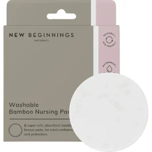 Cheap New Beginnings Washable Bamboo Nursing Pads 8 Pack - cutbabycare.com | baby boutique & care hub Health Safety